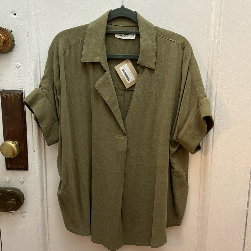 MOD REF Erin top in olive